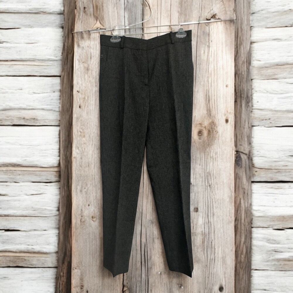 Manila Grace Grey-Black Micro-Pattern Trousers – NEW Italian Size 42 (Medium)
